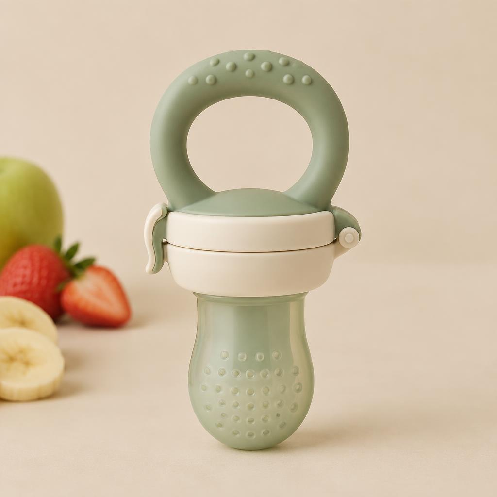 Alimentador/Chupeta de Frutas em Silicone Seguro