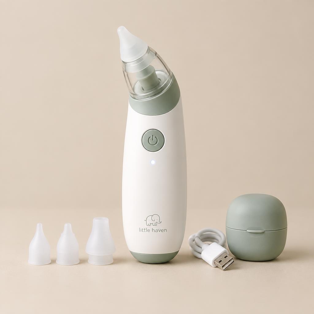 Aspirador Nasal Elétrico Recarregável com Luz e Música