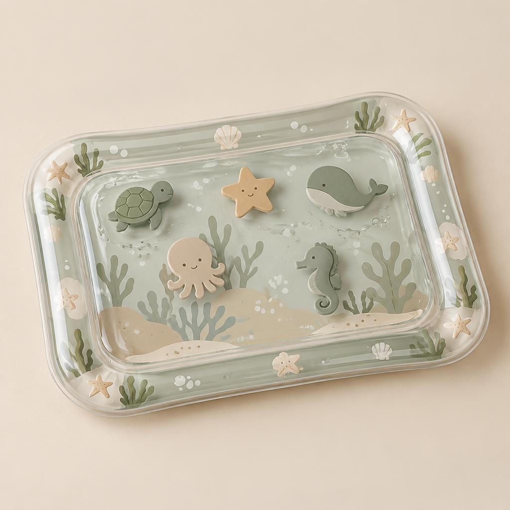 Tapete de Água Sensorial para Tummy Time