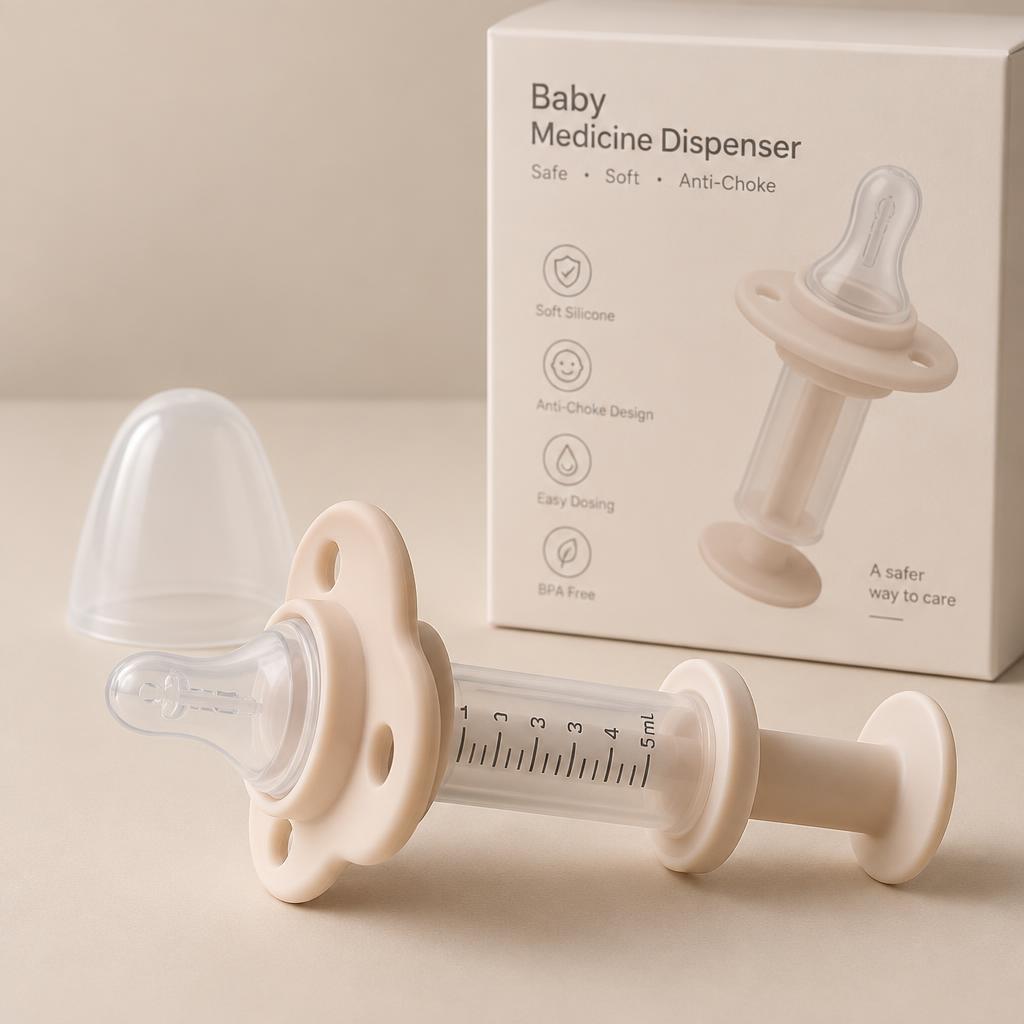 Seringa Dosadora de Medicamentos Antiengasgo em Silicone